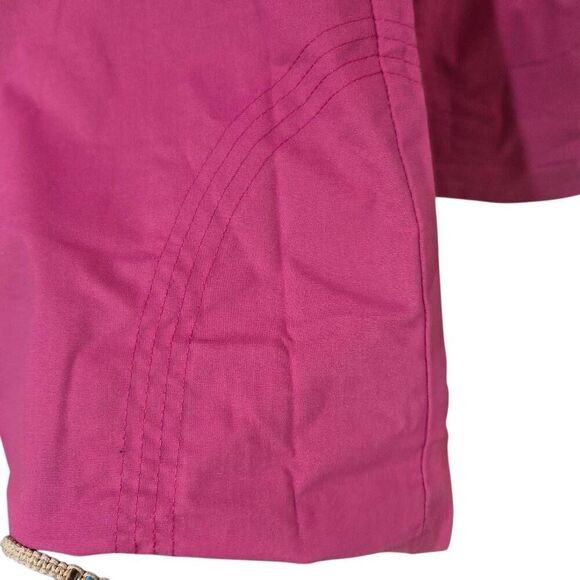 Iguana Med Women's Power Pink Poly/Cotton/Spandex Flare Leg Scrub Pants NEW NWT - Picture 4 of 15